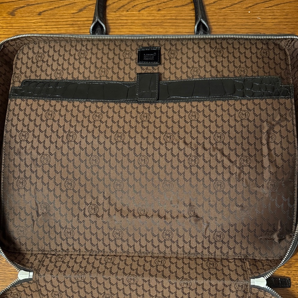 Montblanc Meisterstück Alligator Print Briefcase Messenger Bag - Picture 6 of 9